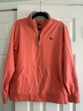The Black Dog Men's Coral 1/4 Zip Pullover